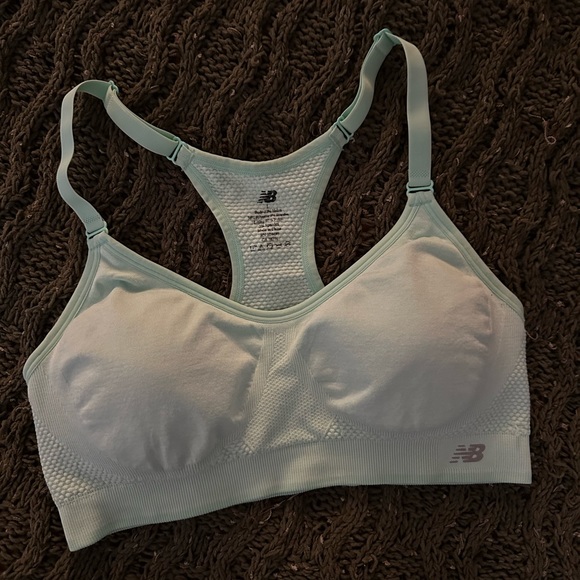 New Balance Racerback Mint Green Bra Size Large - Picture 5 of 6